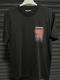 Balenciaga halı desenli t-shirt siyah