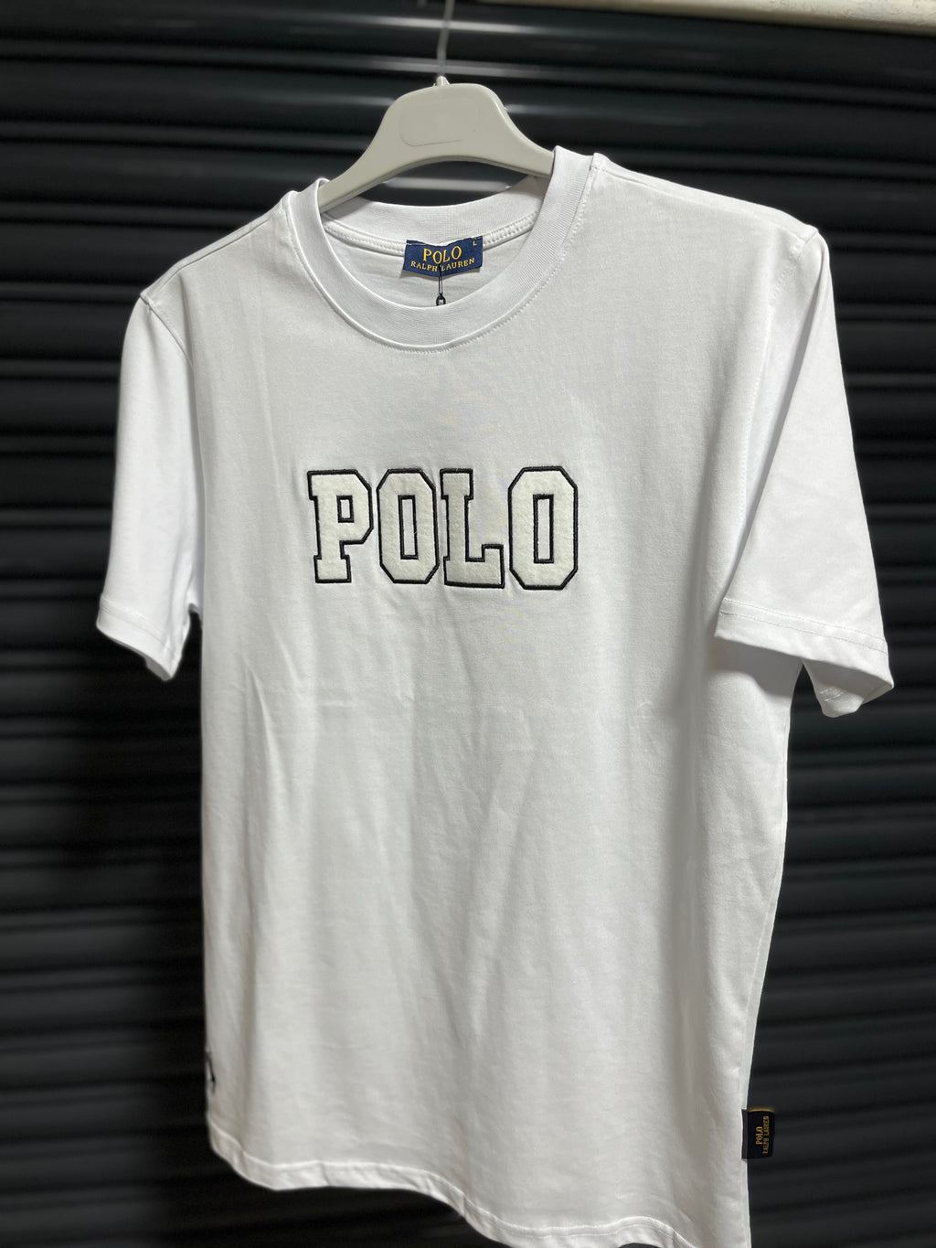 Polo işlemeli t-shirt beyaz