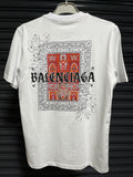 Balenciaga halı desenli t-shirt