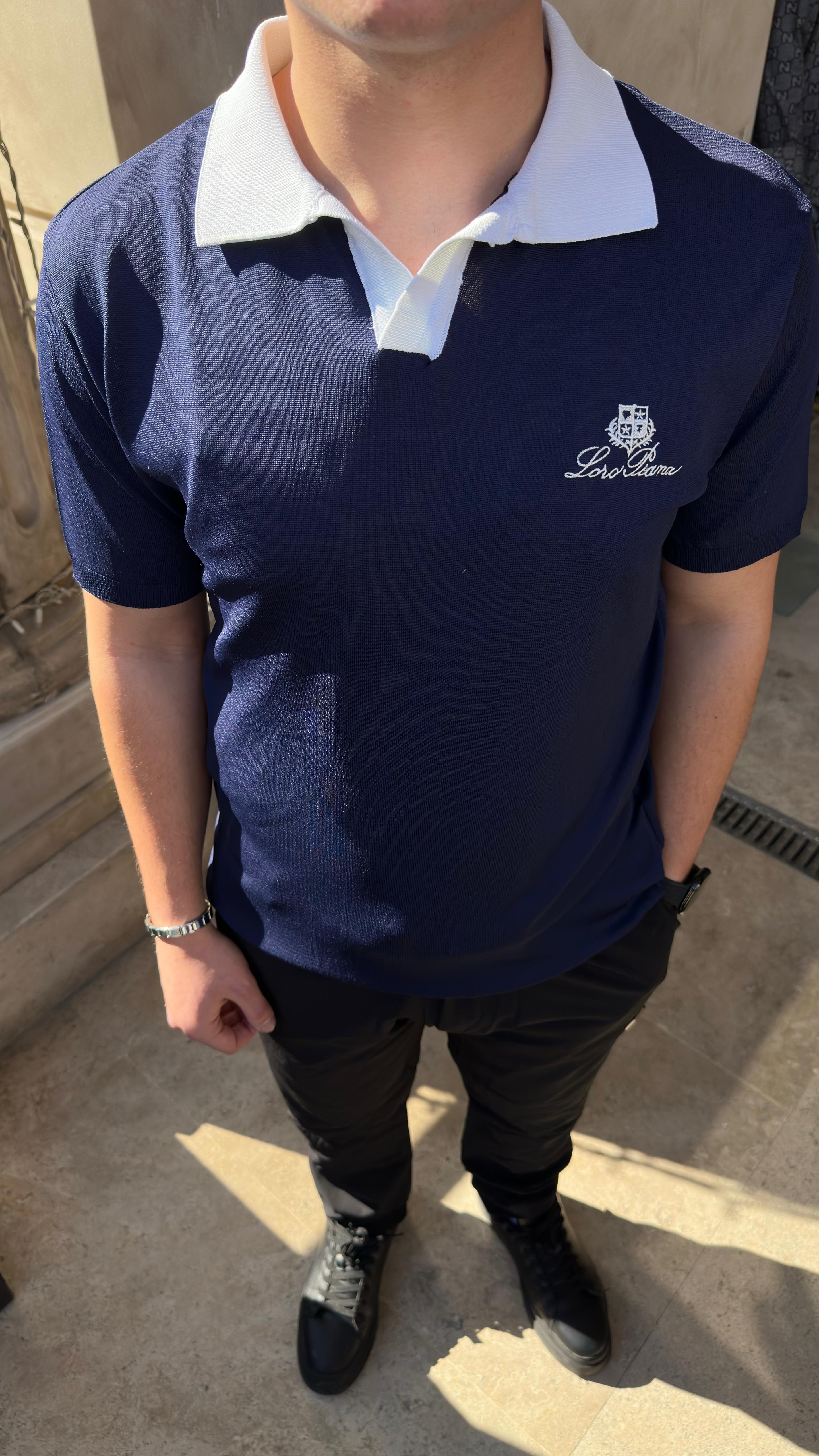 Loro Piana Triko Lacivert